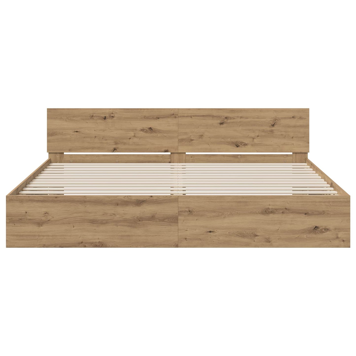 vidaXL Κρεβάτι με Κεφαλάρι Artisan Δρυς 200 x 200 cm