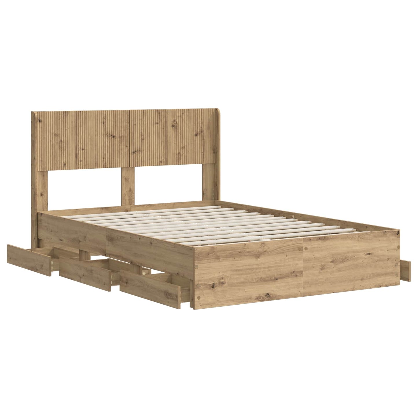 vidaXL Καλάθι με αποθήκη και κεφαλάρι Artisan Oak 120 x 200 cm