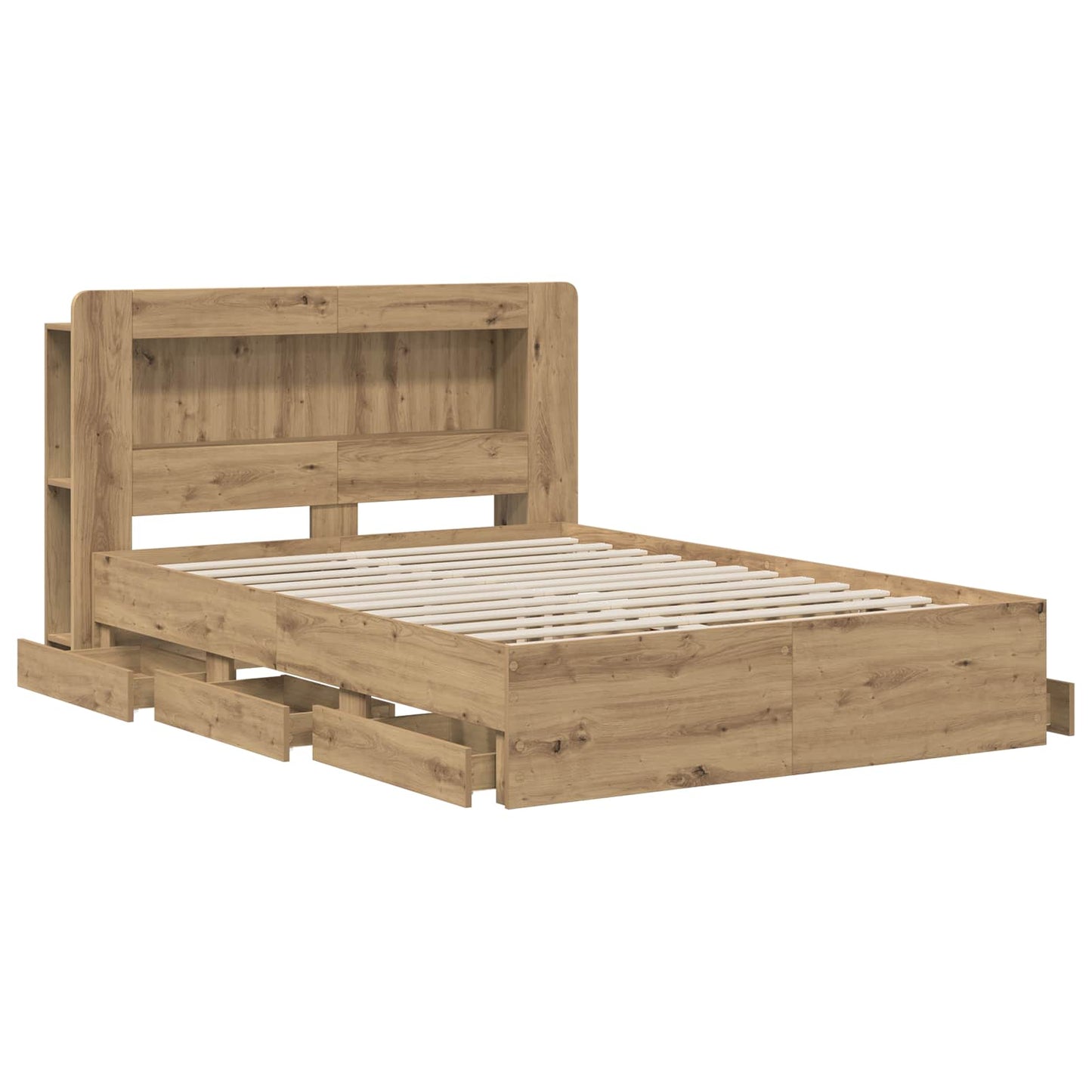 vidaXL Καλάθι με αποθήκη και κεφαλάρι Artisan Δρυς 150 x 200 cm