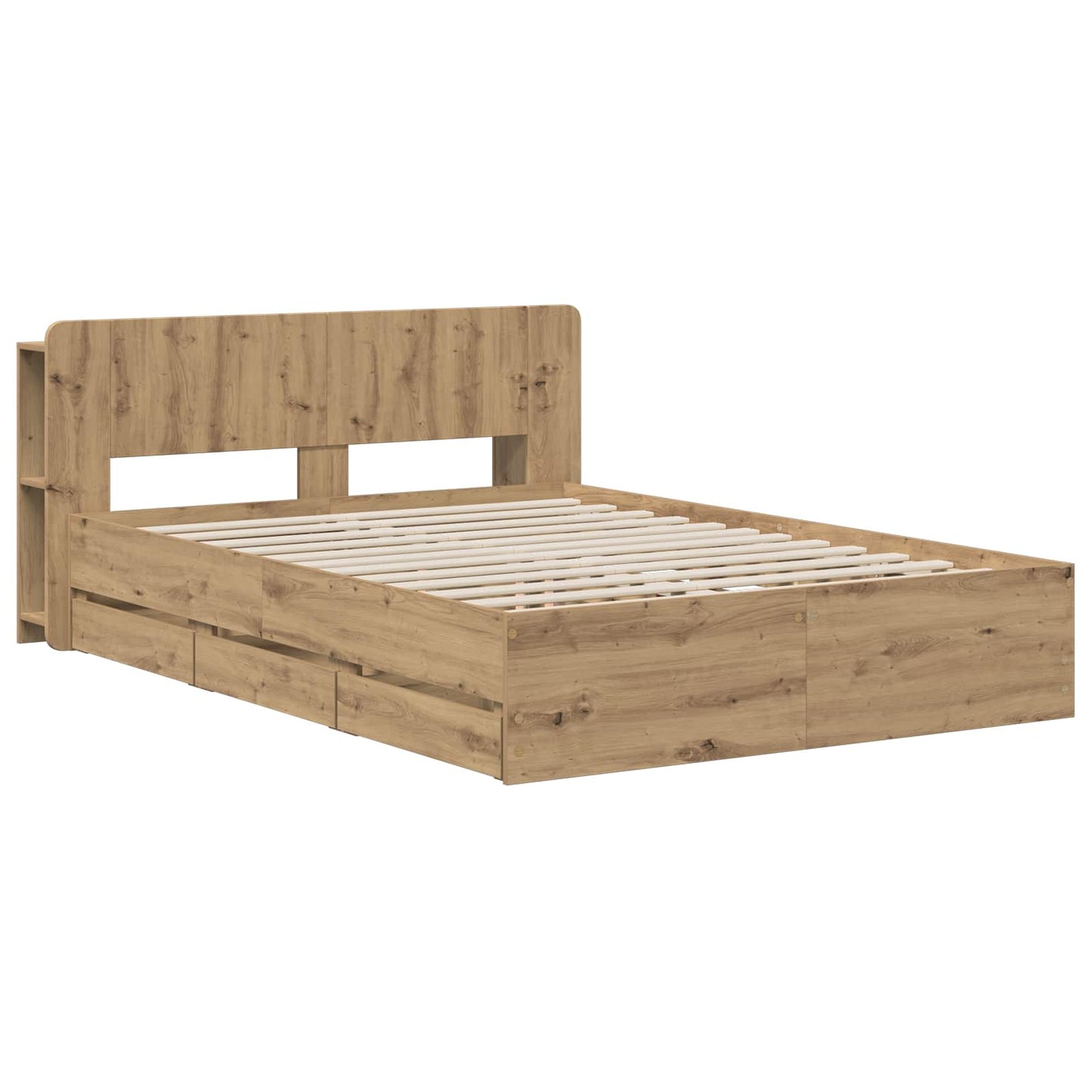 vidaXL Καλάθι με αποθήκη και κεφαλάρι Artisan Δρυς 160 x 200 cm