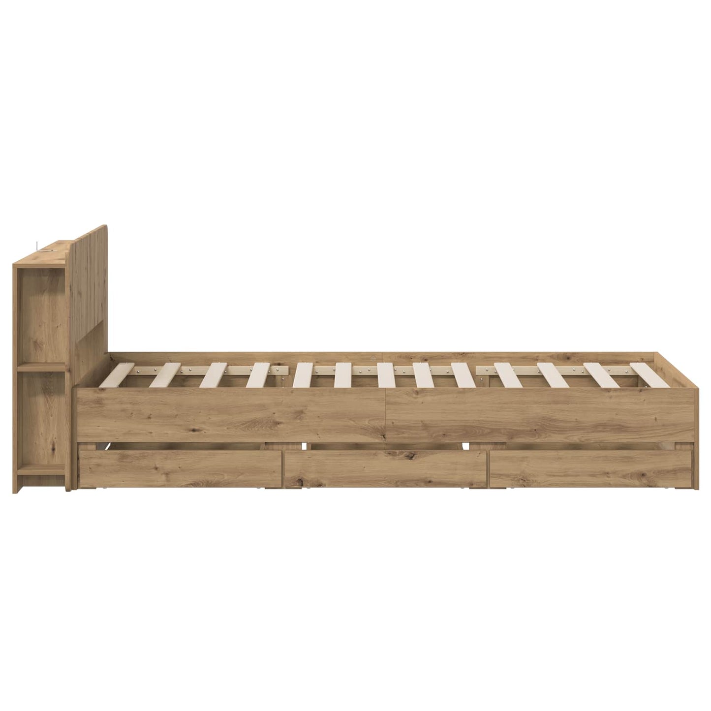 vidaXL Καλάθι με αποθήκη και κεφαλάρι Artisan Δρυς 90 x 200 cm