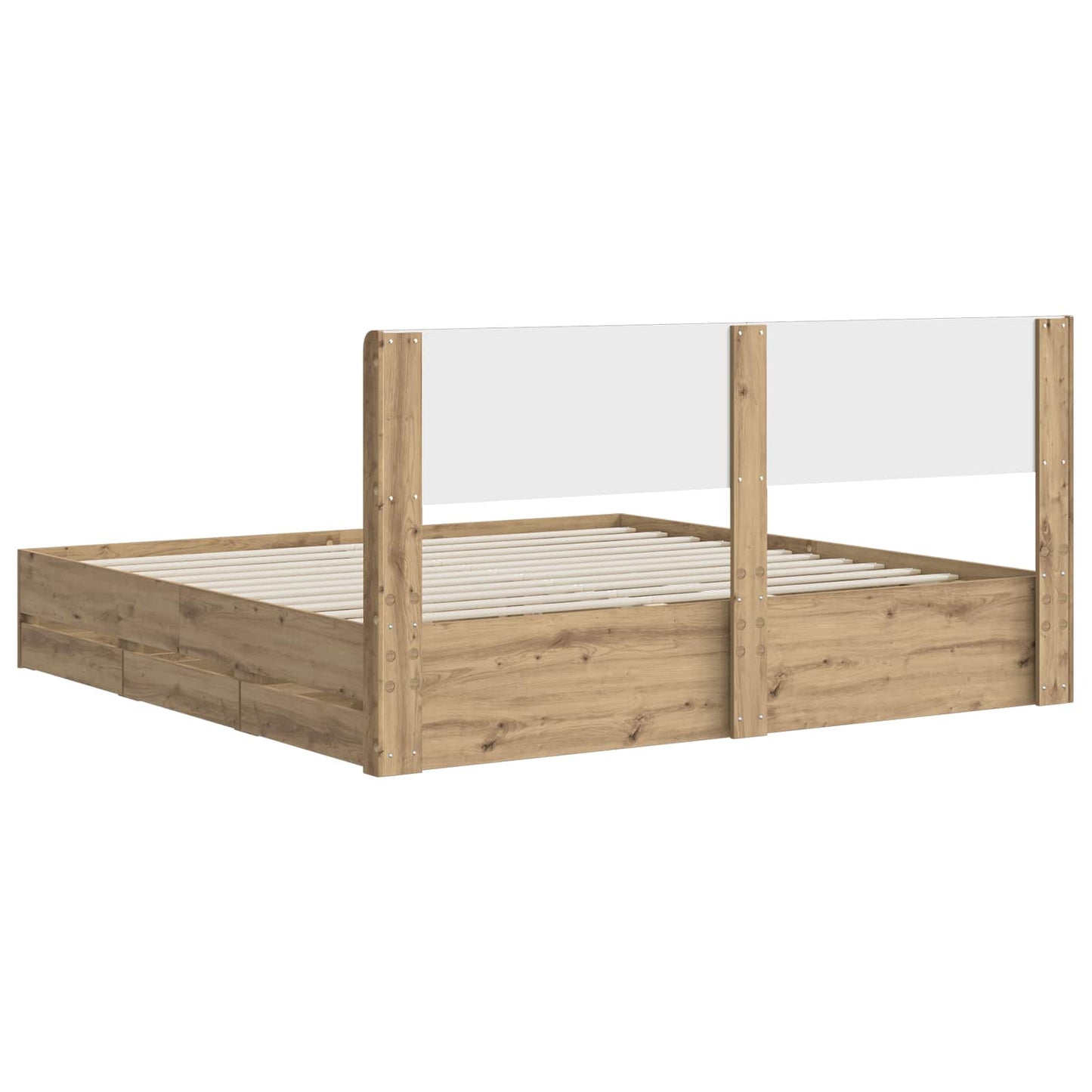 vidaXL Καλάθι με αποθήκη και κεφαλάρι Artisan Oak 180 x 200 cm