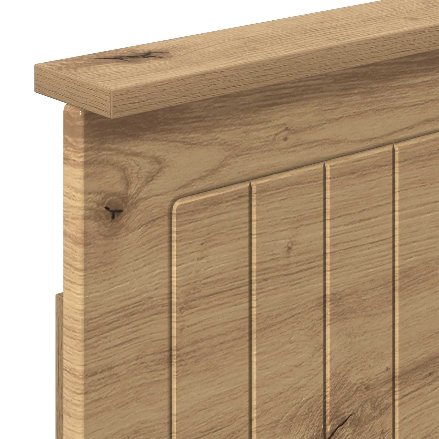 vidaXL Bed Frame with Storage and Headboard Artisan Oak 180 x 200 cm