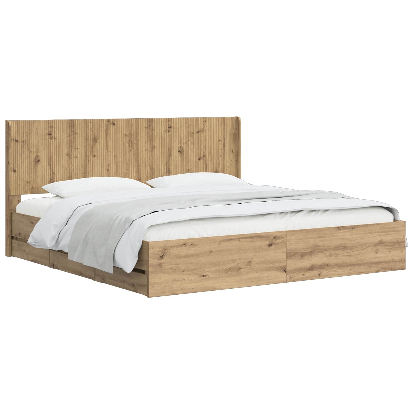 vidaXL Καλάθι με αποθήκη και κεφαλάρι Artisan Δρυς 180 x 200 cm
