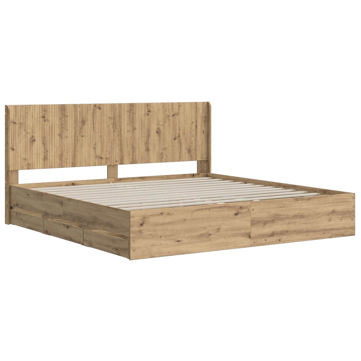 vidaXL Καλάθι με αποθήκη και κεφαλάρι Artisan Δρυς 180 x 200 cm