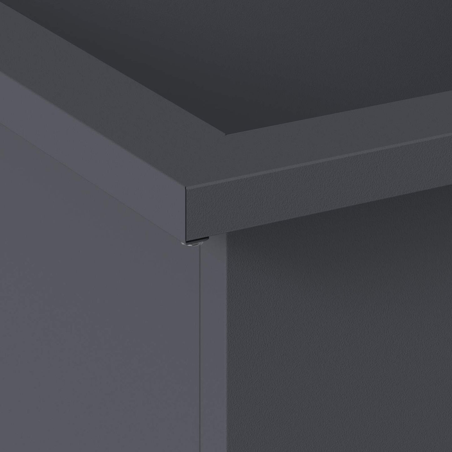 vidaXL Ζαρντινιέρα κήπου με LED Ανθρακί 30 x 100 x 30 εκ Ατσάλι