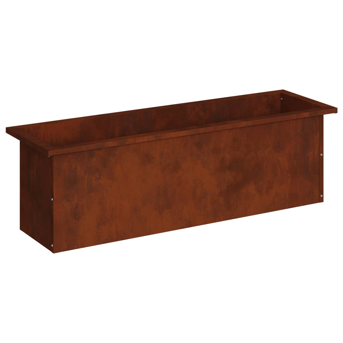 vidaXL Ζαρντινιέρα κήπου με LED Σκ rusty 30 × 100 × 30 εκ