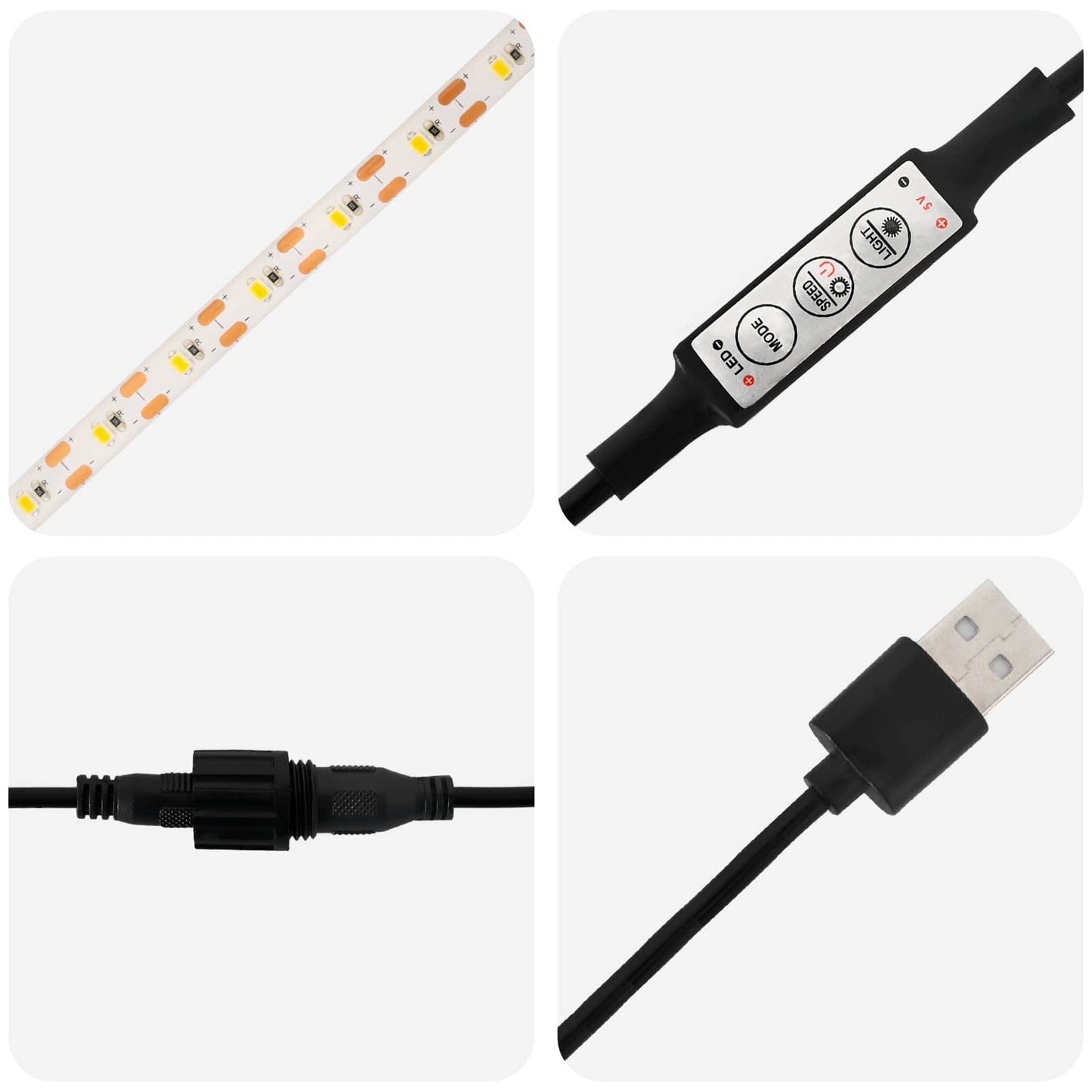 vidaXL Ζαρντινιέρα κήπου με LED 2 τμχ. Λαδί 40 × 60 × 40 εκ Ατσάλι