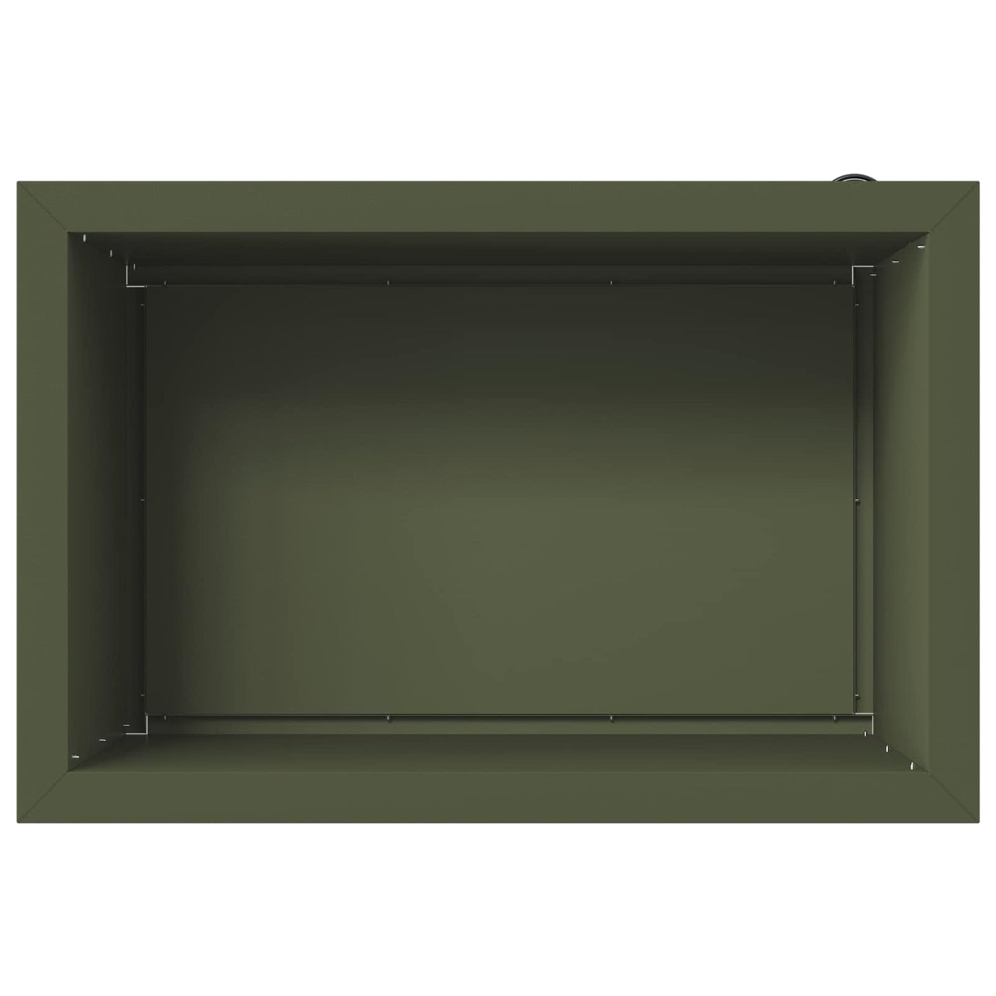 vidaXL Ζαρντινιέρα κήπου με LED 2 τμχ. Λαδί 40 × 60 × 40 εκ Ατσάλι