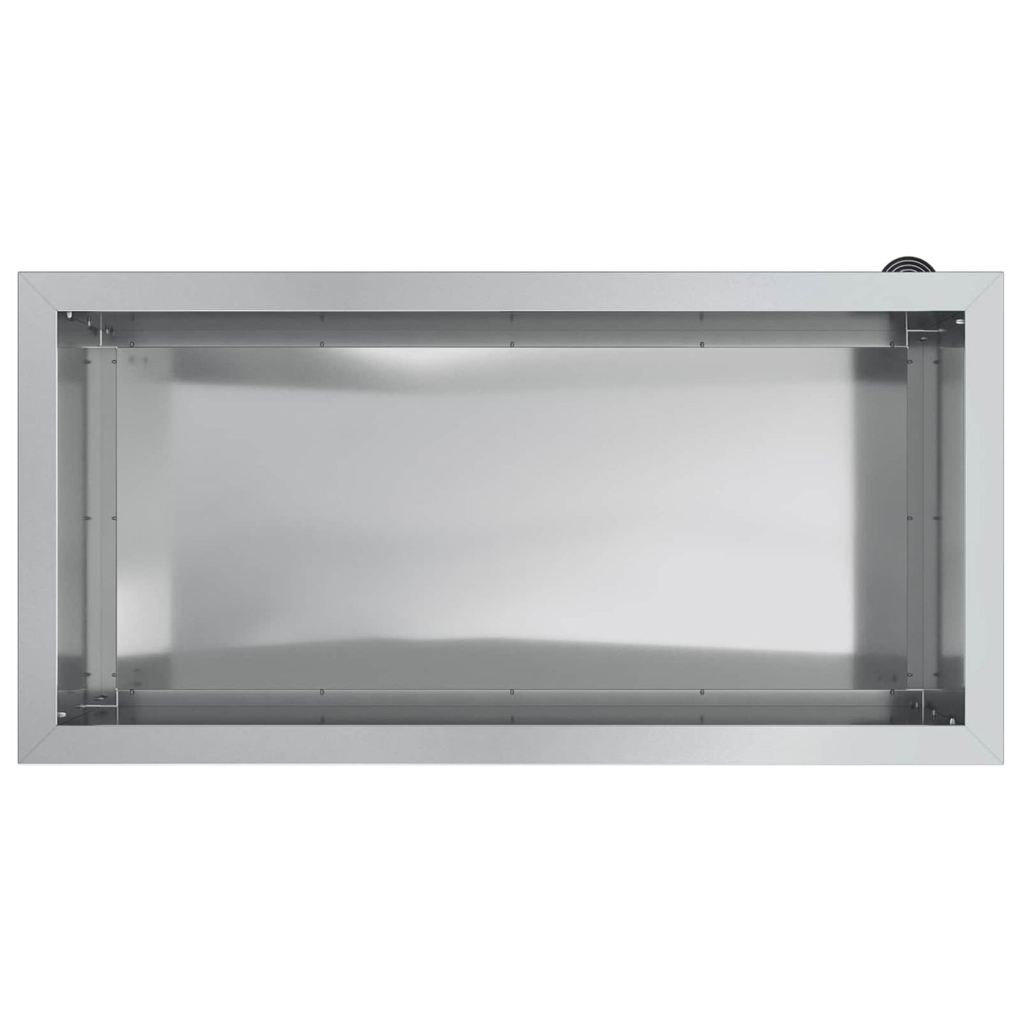 vidaXL Ζαρντινιέρα κήπου με LED 2 τμχ. Ασημί 40 x 80 x 40 cm