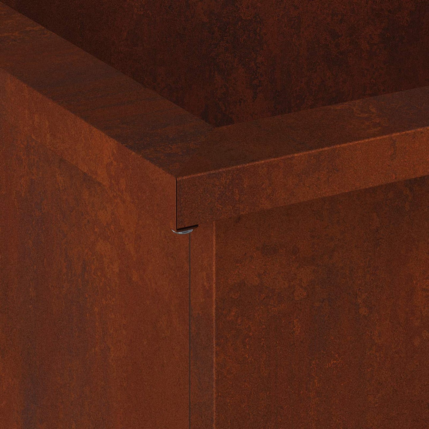 vidaXL Ζαρντινιέρα κήπου με LED 2 τμχ. Σκ rusty 40 x 80 x 40 cm