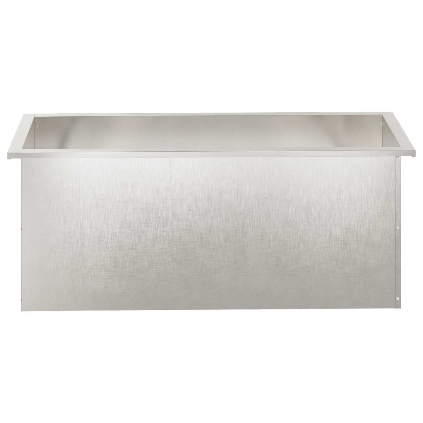 vidaXL Ζαρντινιέρα κήπου με LED Ασημί 40 × 100 × 40 εκ