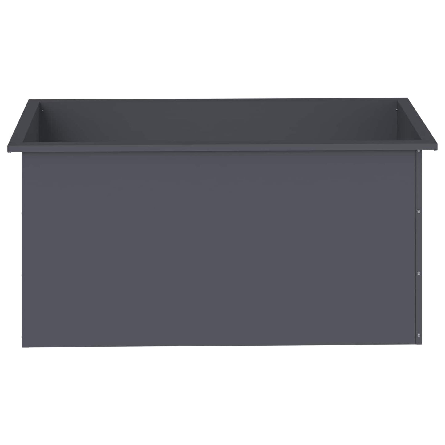 vidaXL Ζαρντινιέρα κήπου με LED Ανθρακί 50 × 100 × 48 εκ Ατσάλι