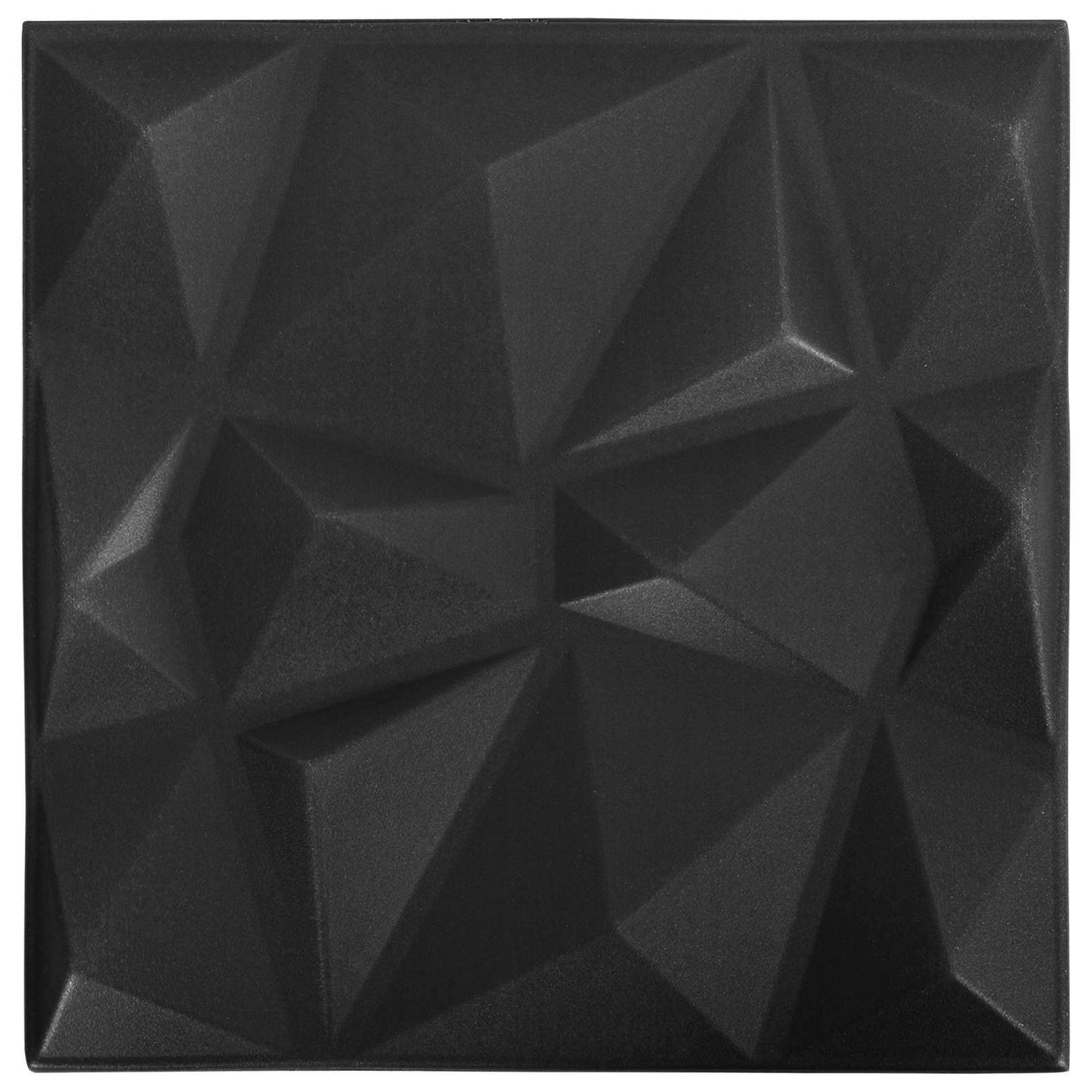 vidaXL Πάνελ τοίχου 48 pcs Διαμάντι Μαύρο 50 x 50 cm Φελιζόλ XPS