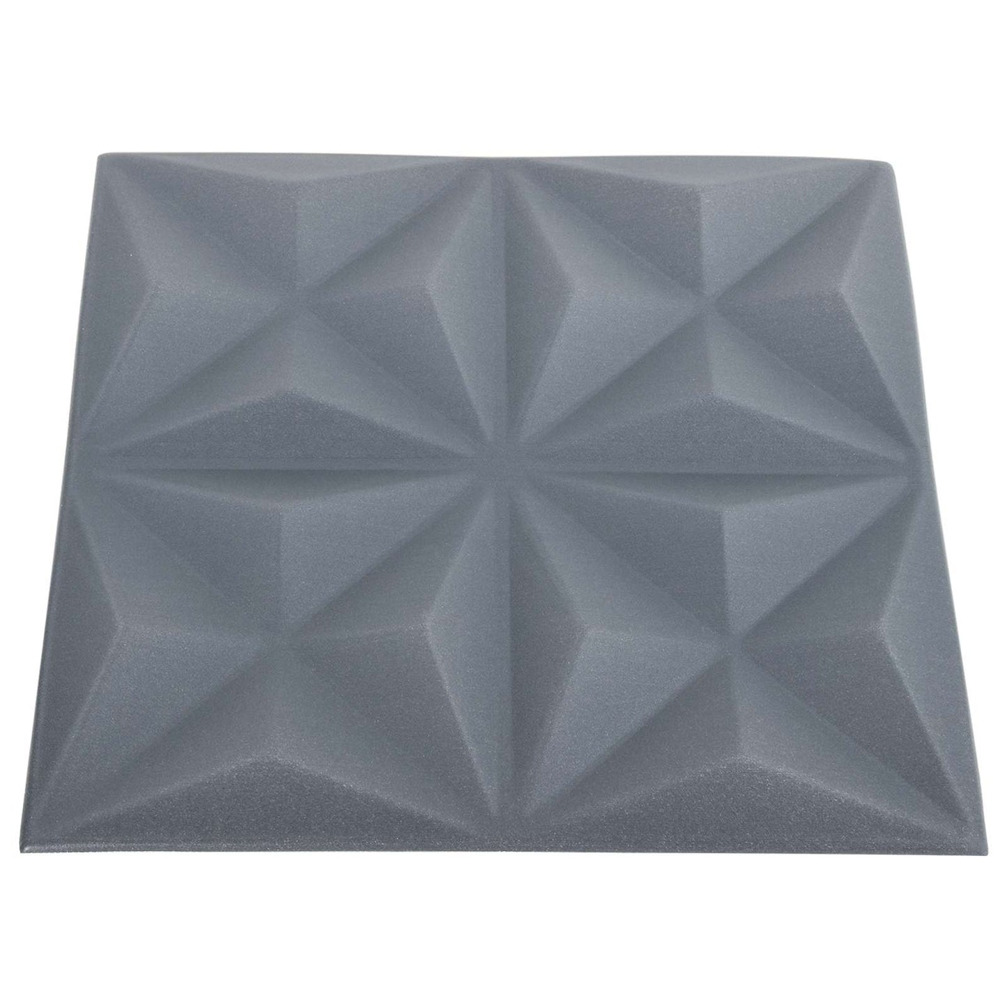 vidaXL Πάνελ τοίχου 48 pcs Οριγκάμι Γκρι 50 x 50 cm Φελιζόλ XPS