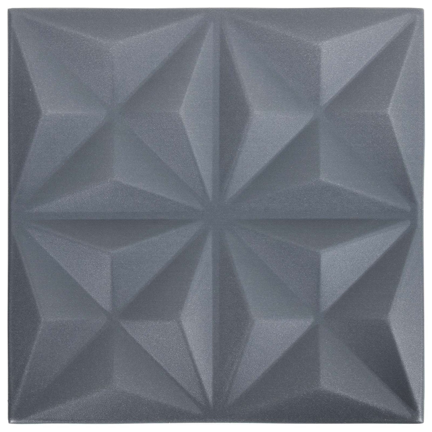 vidaXL Πάνελ τοίχου 48 pcs Οριγκάμι Γκρι 50 x 50 cm Φελιζόλ XPS