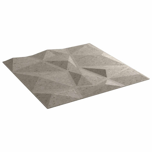 vidaXL Πάνελ τοίχου 24 pcs Σκυρόχρωμο Γκρι 50 x 50 cm Φελιζόλ XPS