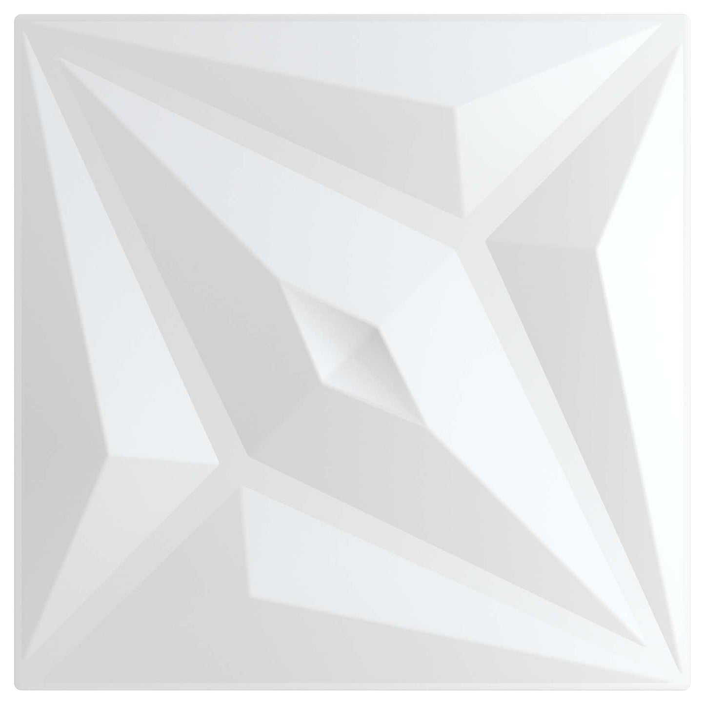 vidaXL Πάνελ τοίχου Αστέρι 24 pcs Άσπρο Αστέρι 50 x 50 cm Φελιζόλ XPS