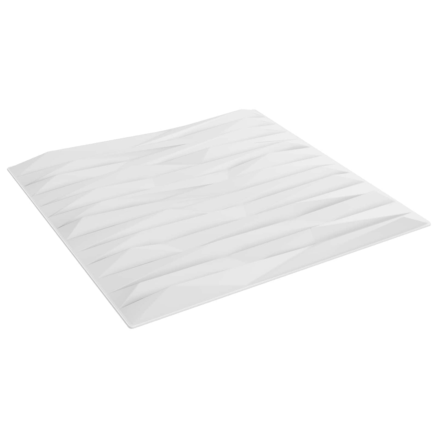 vidaXL Πάνελ τοίχου 12 pcs Άσπρη Πέτρα 50 x 50 cm Φελιζόλ XPS