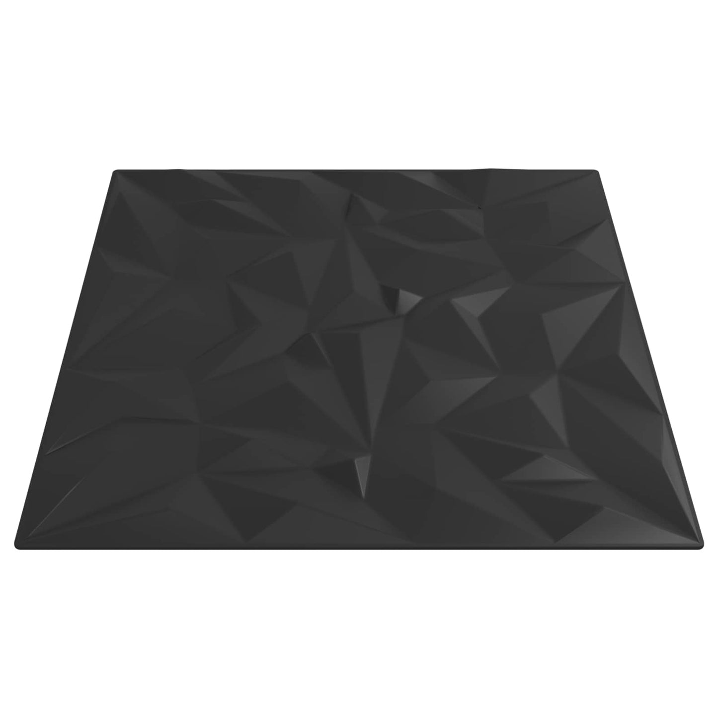 vidaXL Πάνελ τοίχου 24 pcs Μαύρο 50 x 50 cm Φελιζόλ XPS