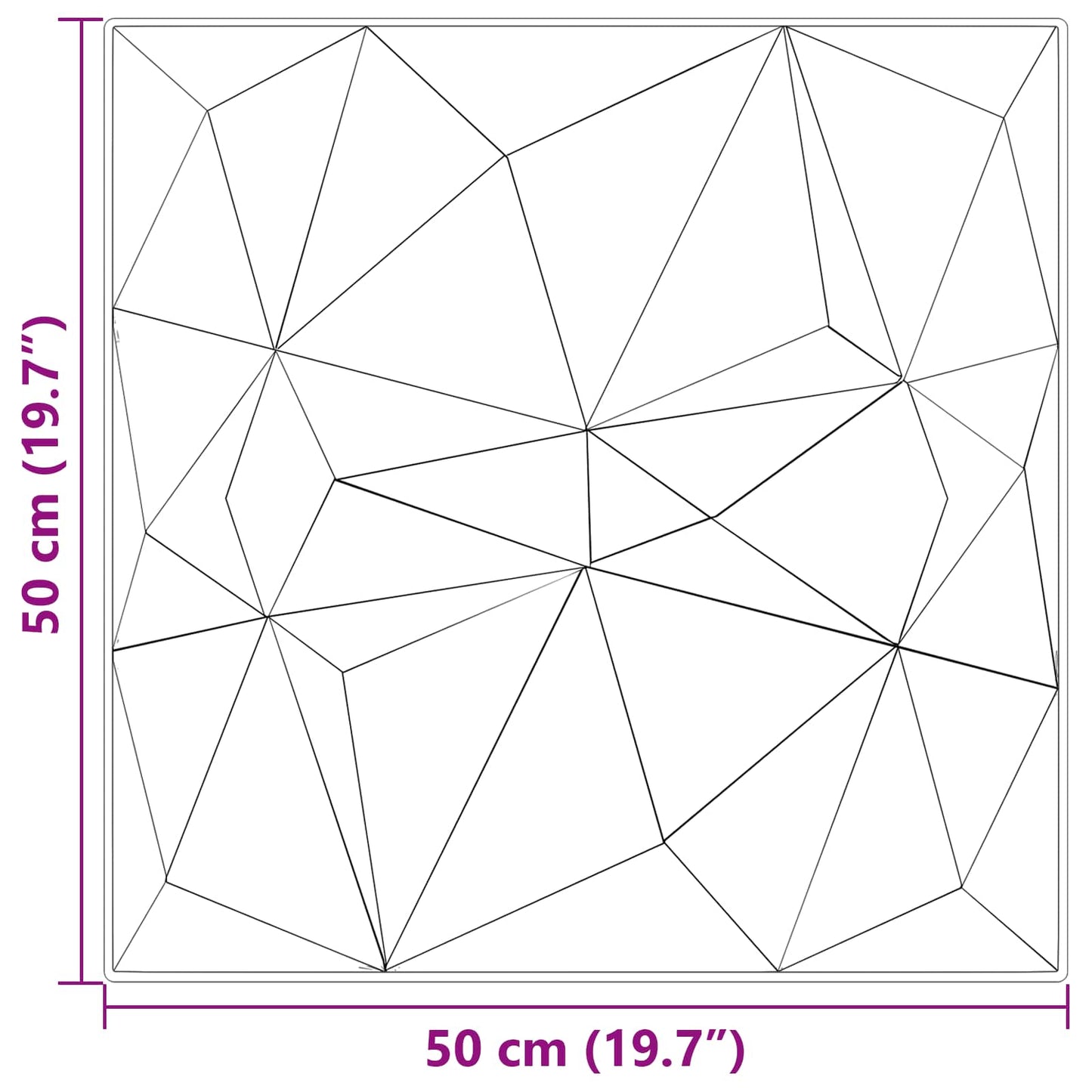 vidaXL Πάνελ τοίχου 12 pcs Διαμάντι Πράσινο 50 x 50 cm Φελιζόλ XPS