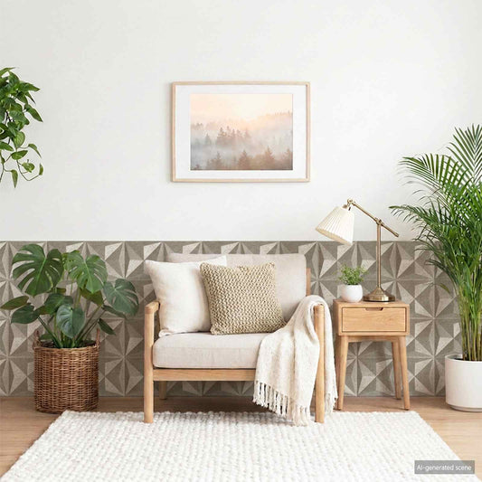 vidaXL Πάνελ τοίχου 12 τμχ. 50 x 50 cm Οριγκάμι Μπετόν Φελιζόλ XPS