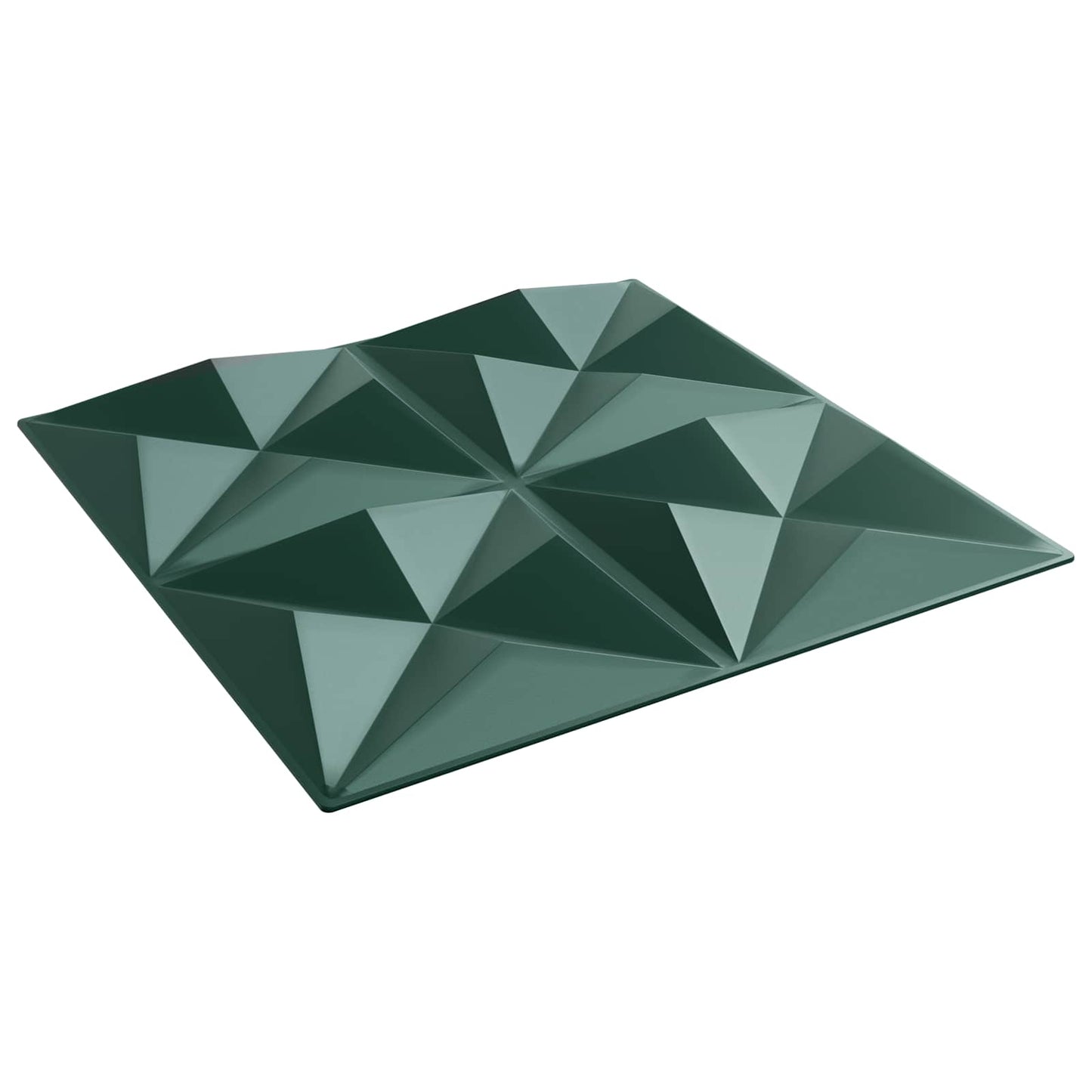 vidaXL Πάνελ τοίχου 48 pcs Οριγκάμι Πράσινο 50 x 50 cm Φελιζόλ XPS