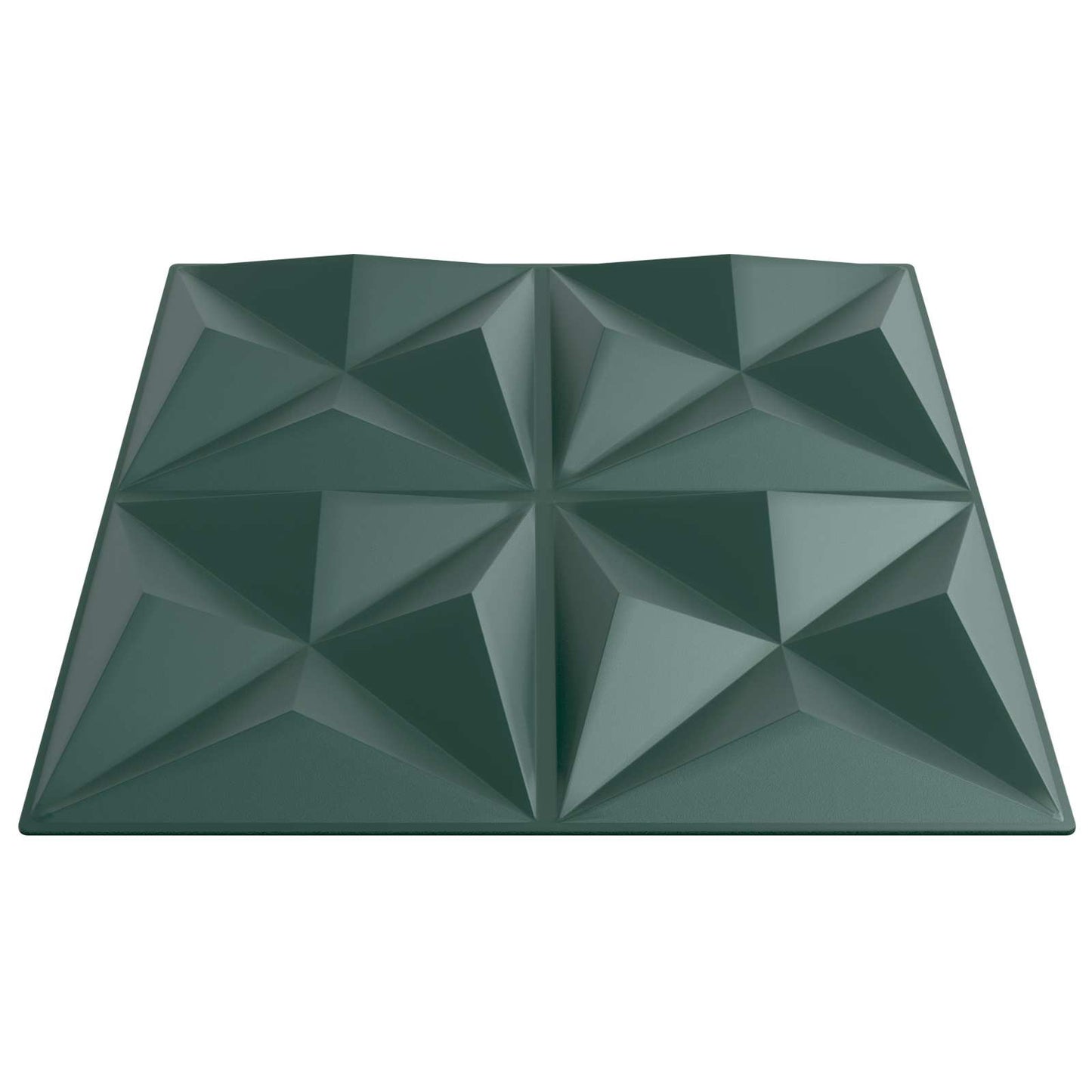 vidaXL Πάνελ τοίχου 48 pcs Οριγκάμι Πράσινο 50 x 50 cm Φελιζόλ XPS