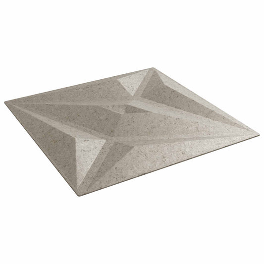 vidaXL Πάνελ τοίχου Αστέρι 48 pcs Αστέρι Μπετόν 50 x 50 cm Φελιζόλ XPS