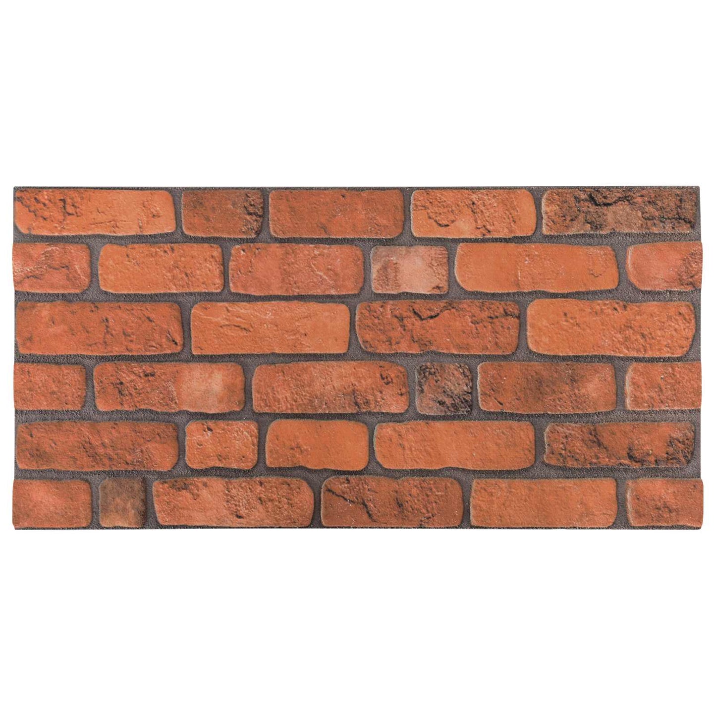 vidaXL Πάνελ τοίχου 10 τμχ. 100 x 50 cm Τερακότα Αφρός EPS
