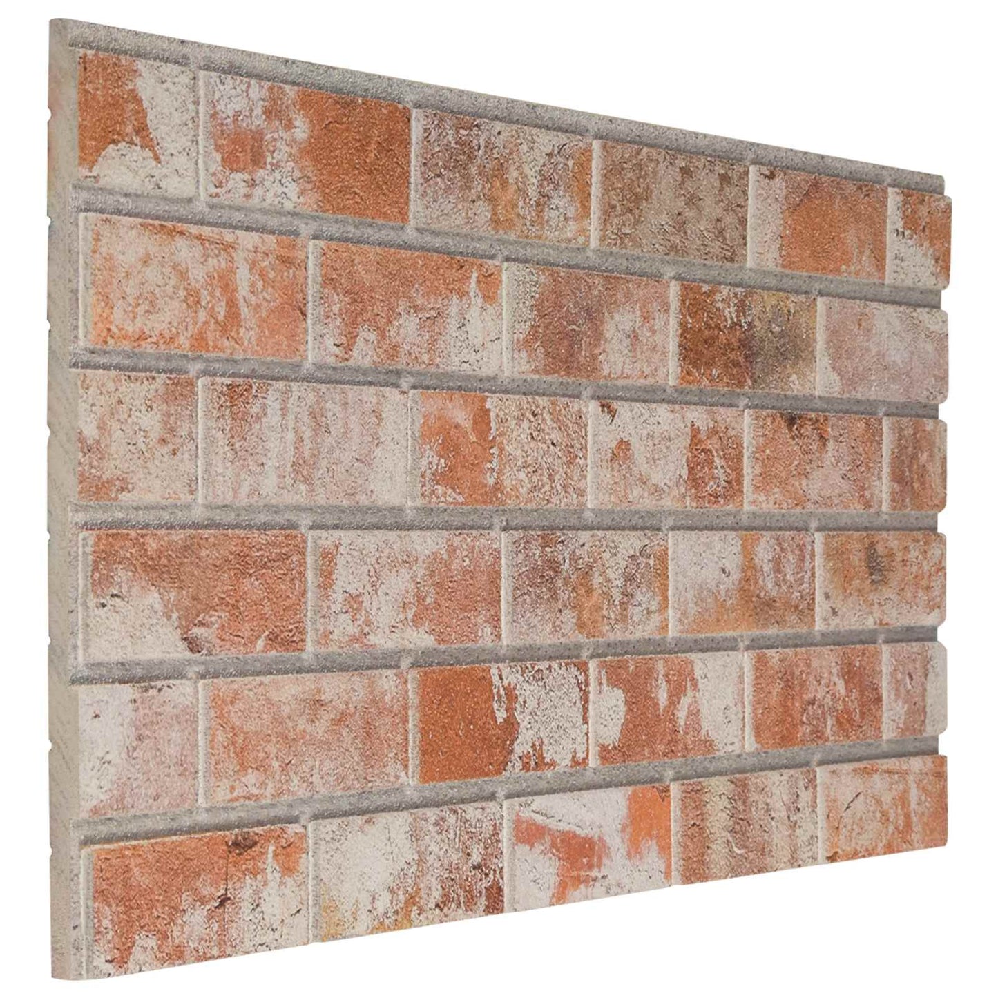 vidaXL Πάνελ τοίχου 10 pcs Πορτοκαλί 100 x 50 cm Αφρός EPS