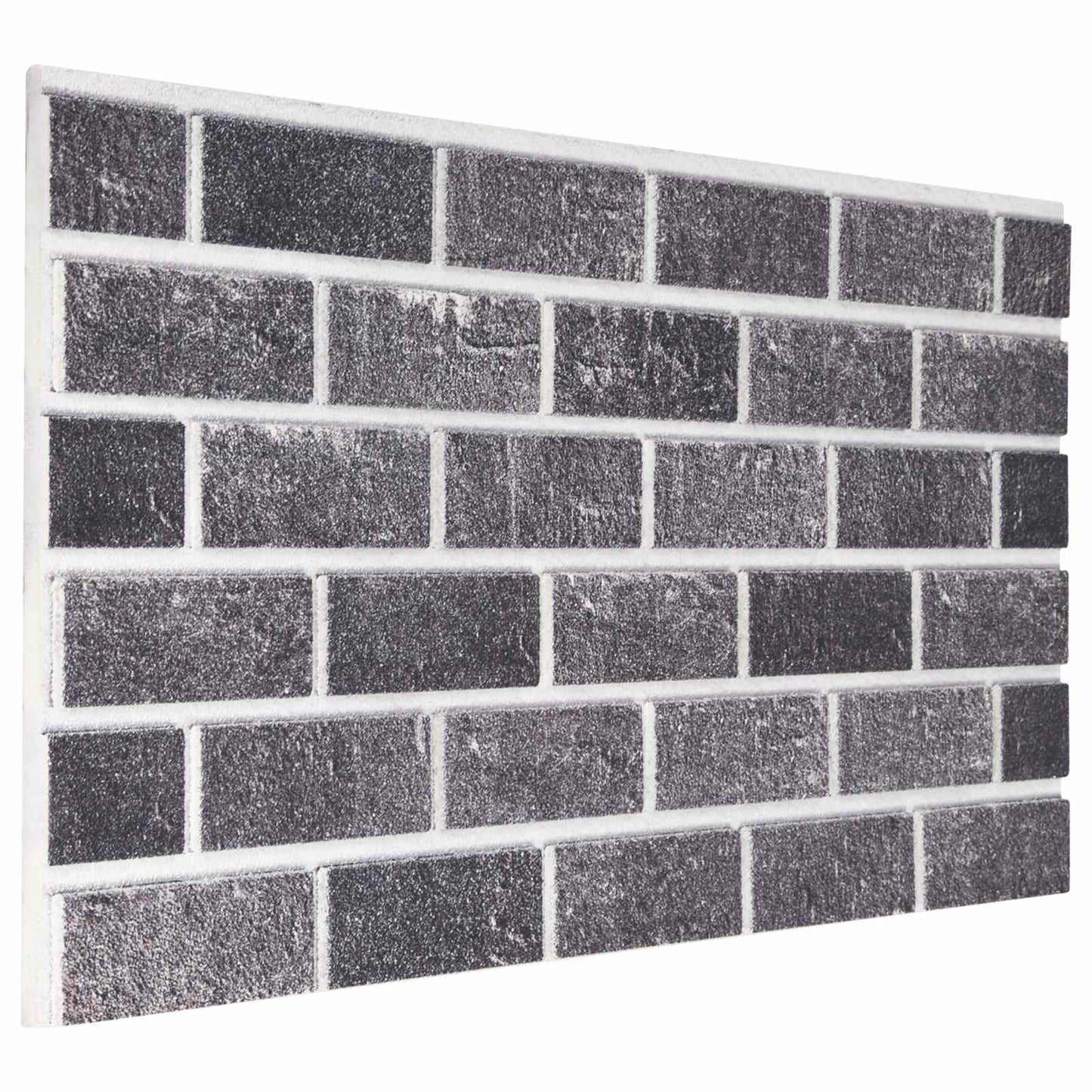 vidaXL Πάνελ τοίχου 10 pcs Μαύρο και Γκρι 100 x 50 cm Αφρός EPS