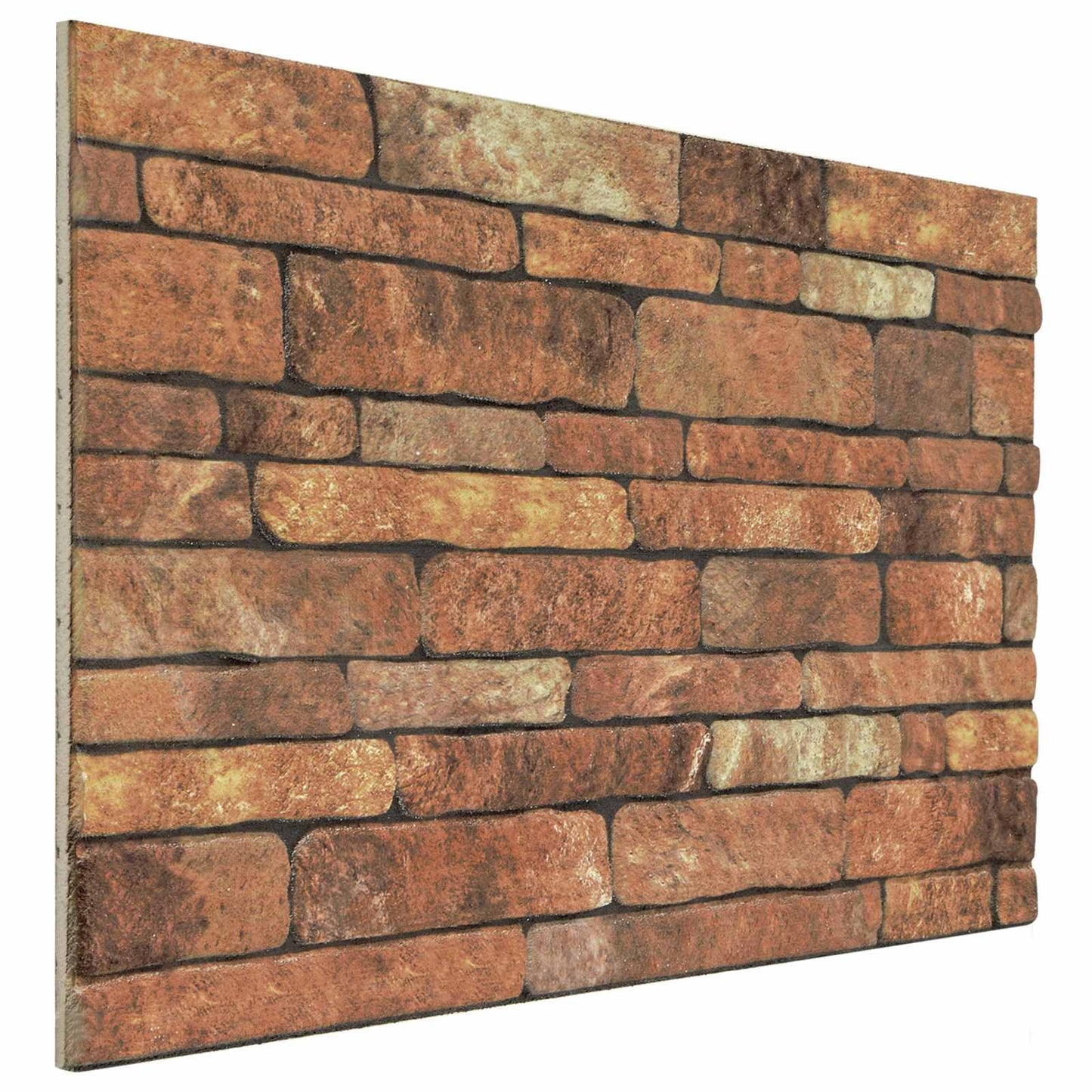 vidaXL Πάνελ τοίχου 10 pcs Καφέ και Λευκό 100 x 50 cm Αφρός EPS