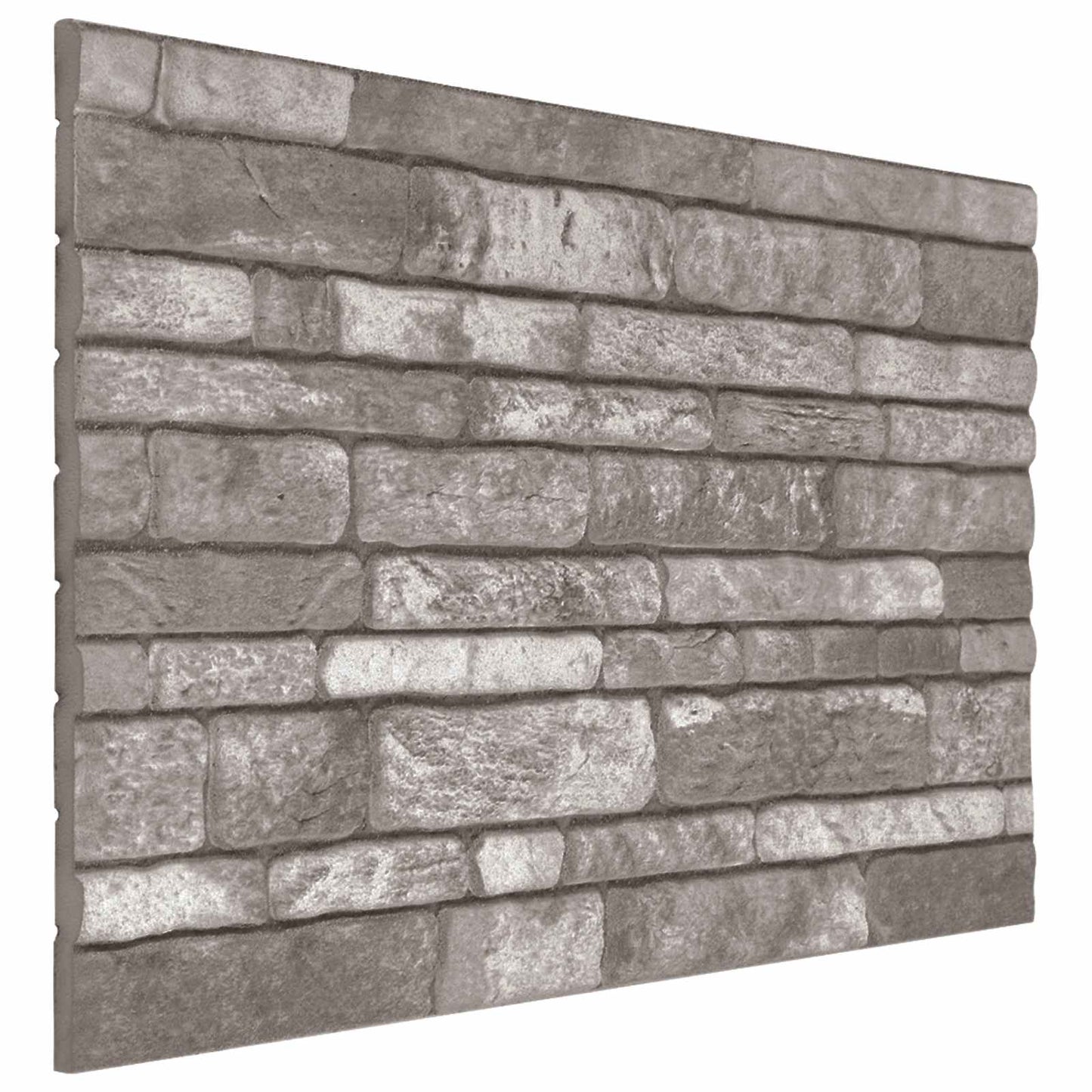 vidaXL Πάνελ τοίχου 10 pcs Σκούρο Γκρι 100 x 50 cm Αφρός EPS