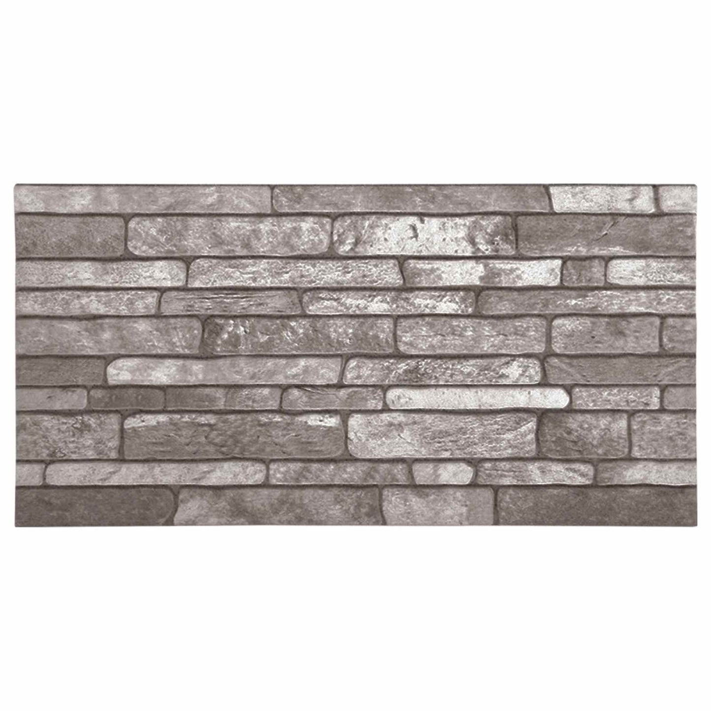 vidaXL Πάνελ τοίχου 10 τμχ. 100 x 50 cm Σκούρο Γκρι Αφρός EPS