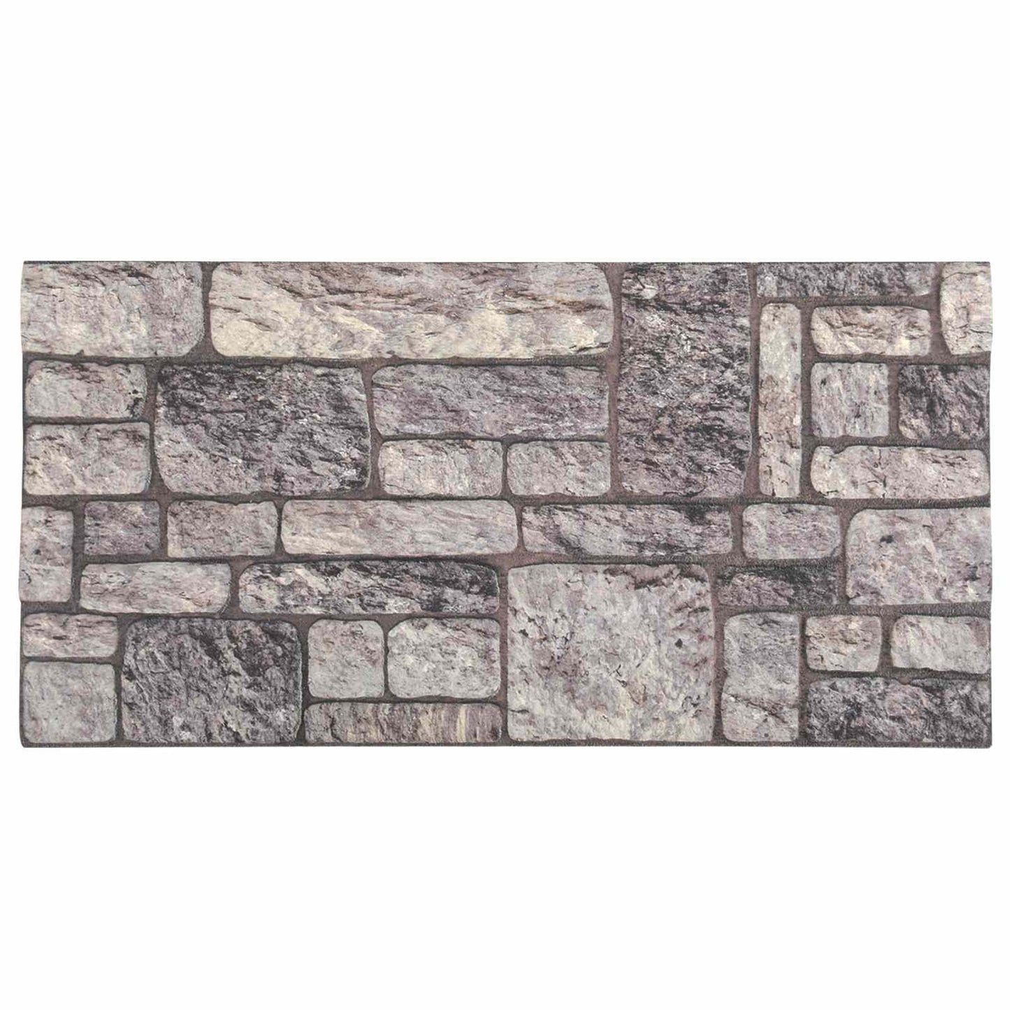 vidaXL Πάνελ τοίχου 10 τμχ. 100 x 50 cm Γκρι και Λευκό Αφρός EPS