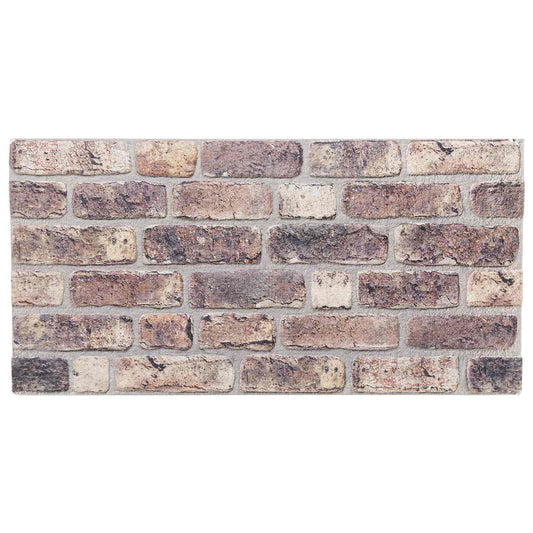 vidaXL Πάνελ τοίχου 10 pcs Σκούρο Καφέ 100 x 50 cm Αφρός EPS