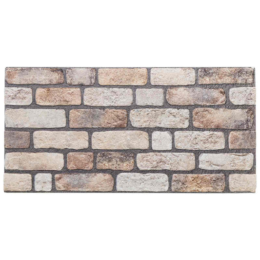 vidaXL Πάνελ τοίχου 10 pcs Ανοιχτό καφέ 100 x 50 cm Αφρός EPS