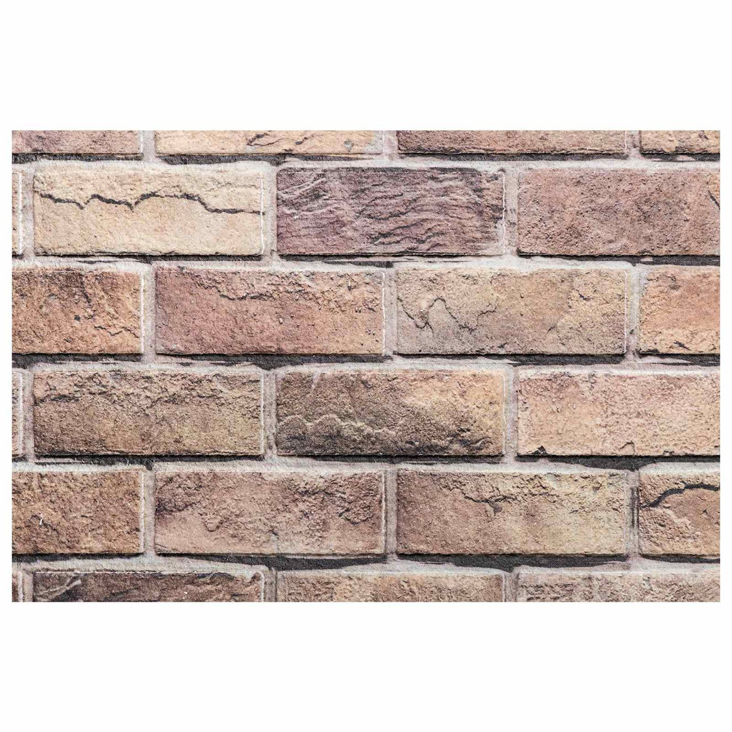vidaXL Πάνελ τοίχου 10 pcs Καφέ και Γκρίζο 100 x 50 cm Αφρός EPS