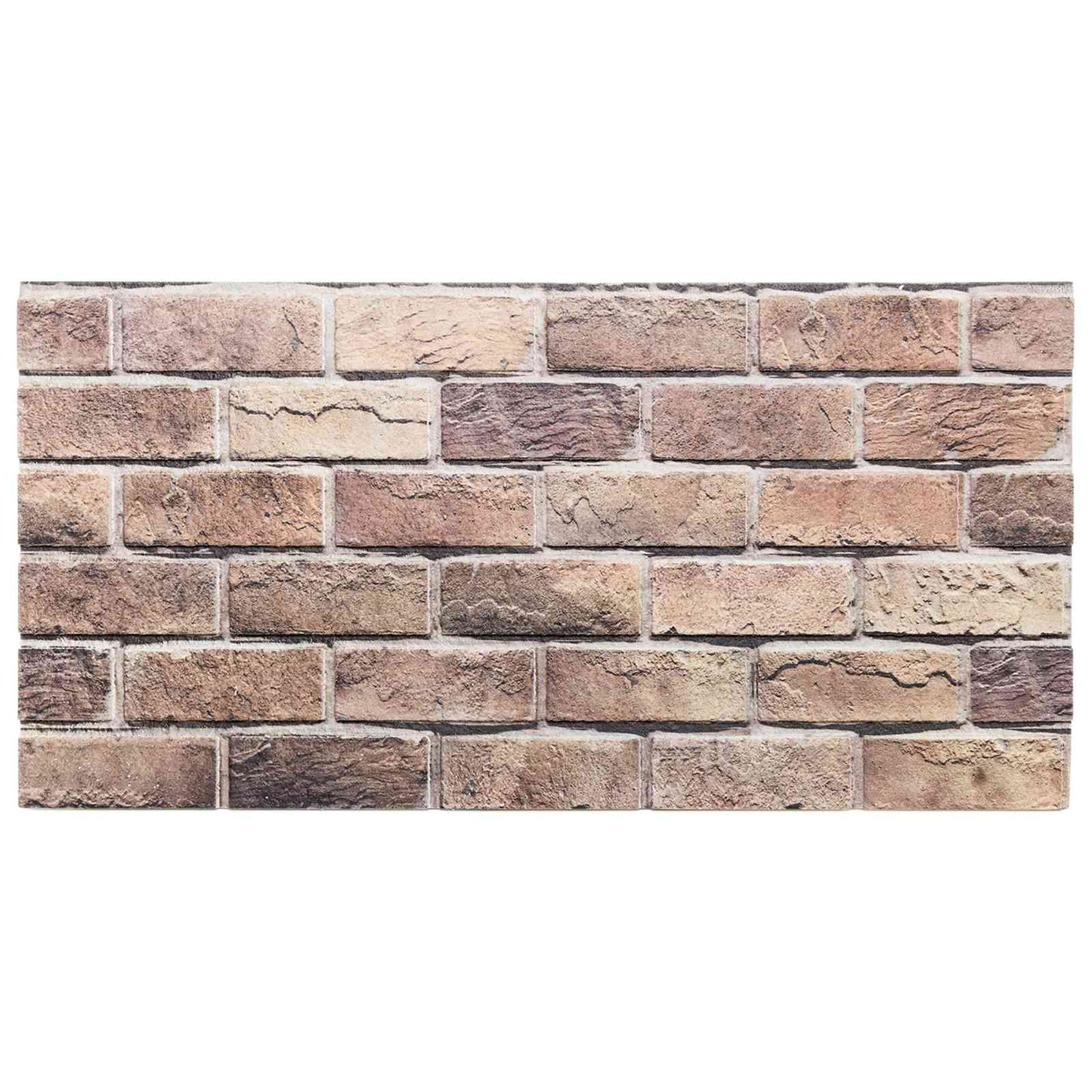 vidaXL Πάνελ τοίχου 10 pcs Καφέ και Γκρίζο 100 x 50 cm Αφρός EPS