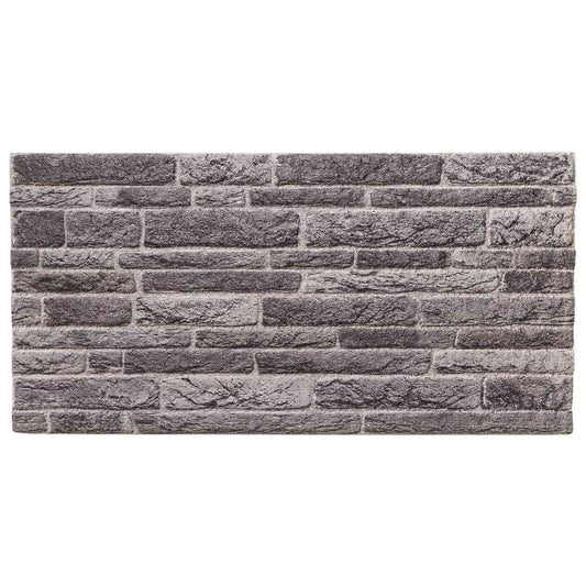 vidaXL Πάνελ τοίχου 10 pcs Ανθρακί 100 x 50 cm Αφρός EPS