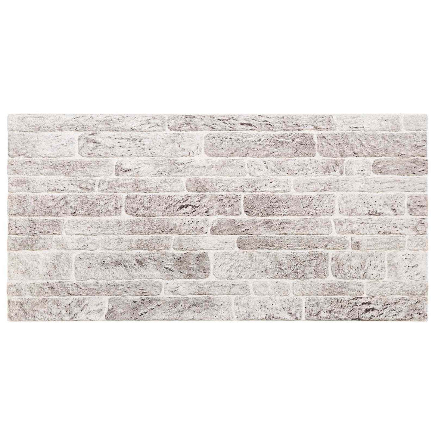 vidaXL Πάνελ τοίχου 10 pcs Ανοιχτό Γκρι και Λευκό 100 x 50 cm