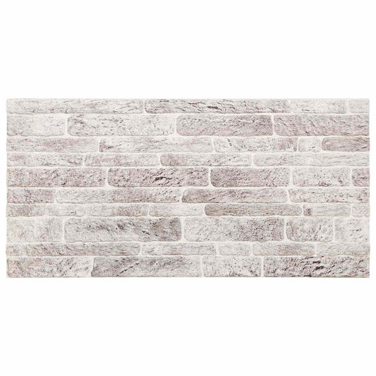 vidaXL Πάνελ τοίχου 10 pcs Ανοιχτό Γκρι και Λευκό 100 x 50 cm