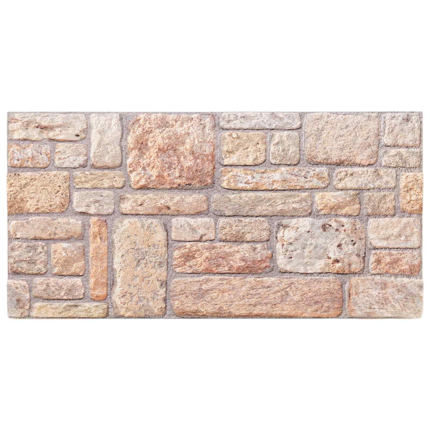 vidaXL Πάνελ τοίχου 10 pcs Ανοιχτό καφέ και Λευκό 100 x 50 cm