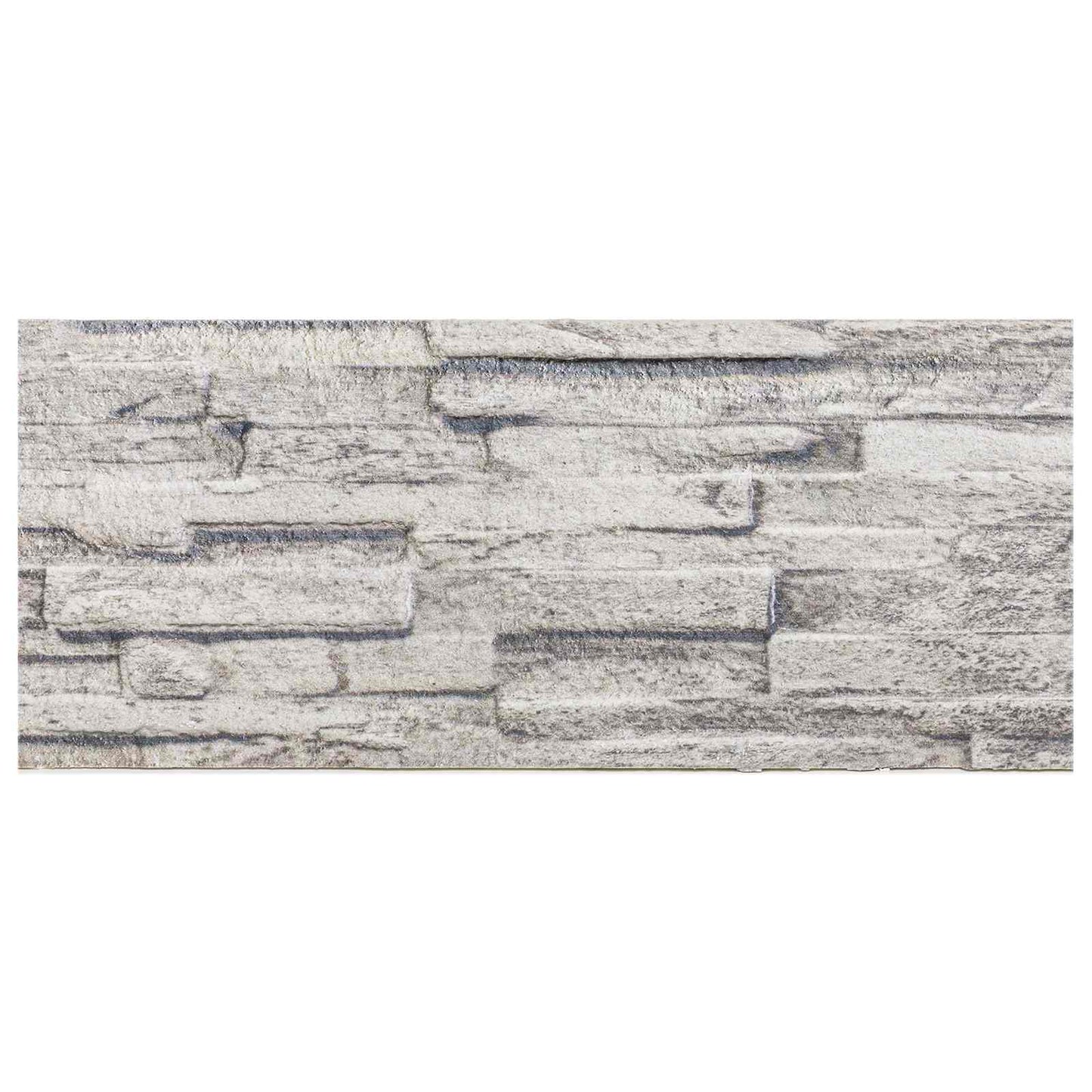 vidaXL Πάνελ τοίχου 10 pcs Ανοιχτό γκρι 100 x 25 cm Αφρός EPS
