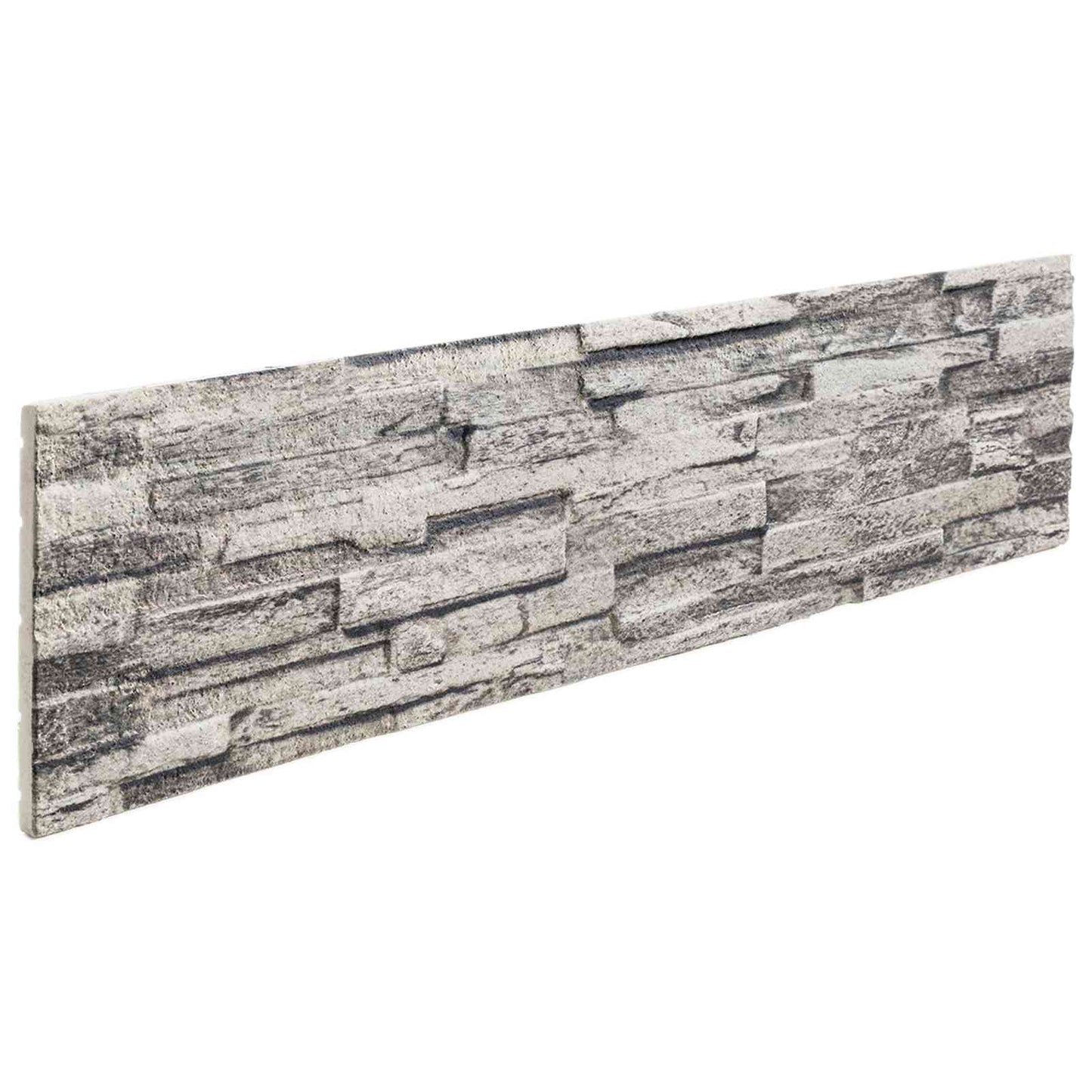vidaXL Πάνελ τοίχου 10 pcs Ανοιχτό γκρι 100 x 25 cm Αφρός EPS