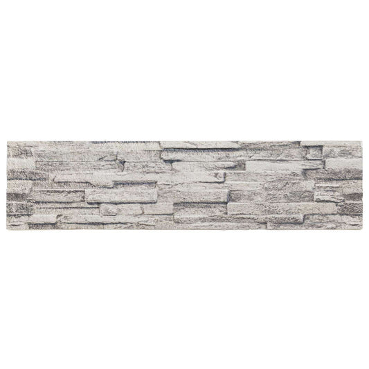 vidaXL Πάνελ τοίχου 10 pcs Ανοιχτό γκρι 100 x 25 cm Αφρός EPS