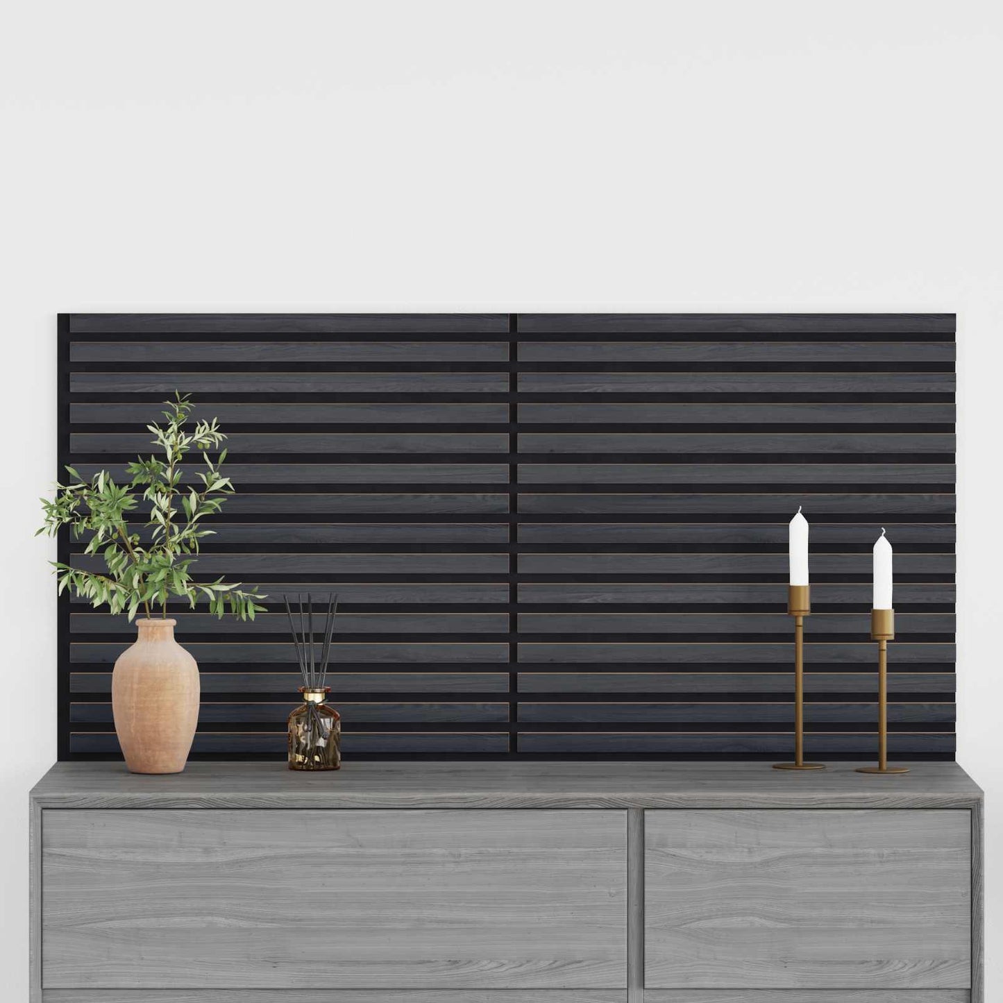 vidaXL Πάνελ τοίχου 2 pcs Ανθρακί 60,5 x 60 εκ.