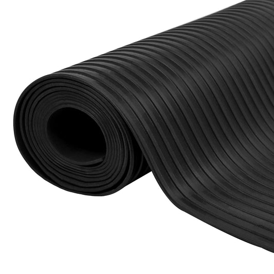 vidaXL Μάτ δαπέδου Μαύρο 1,5 x 4 m Λάστιχο