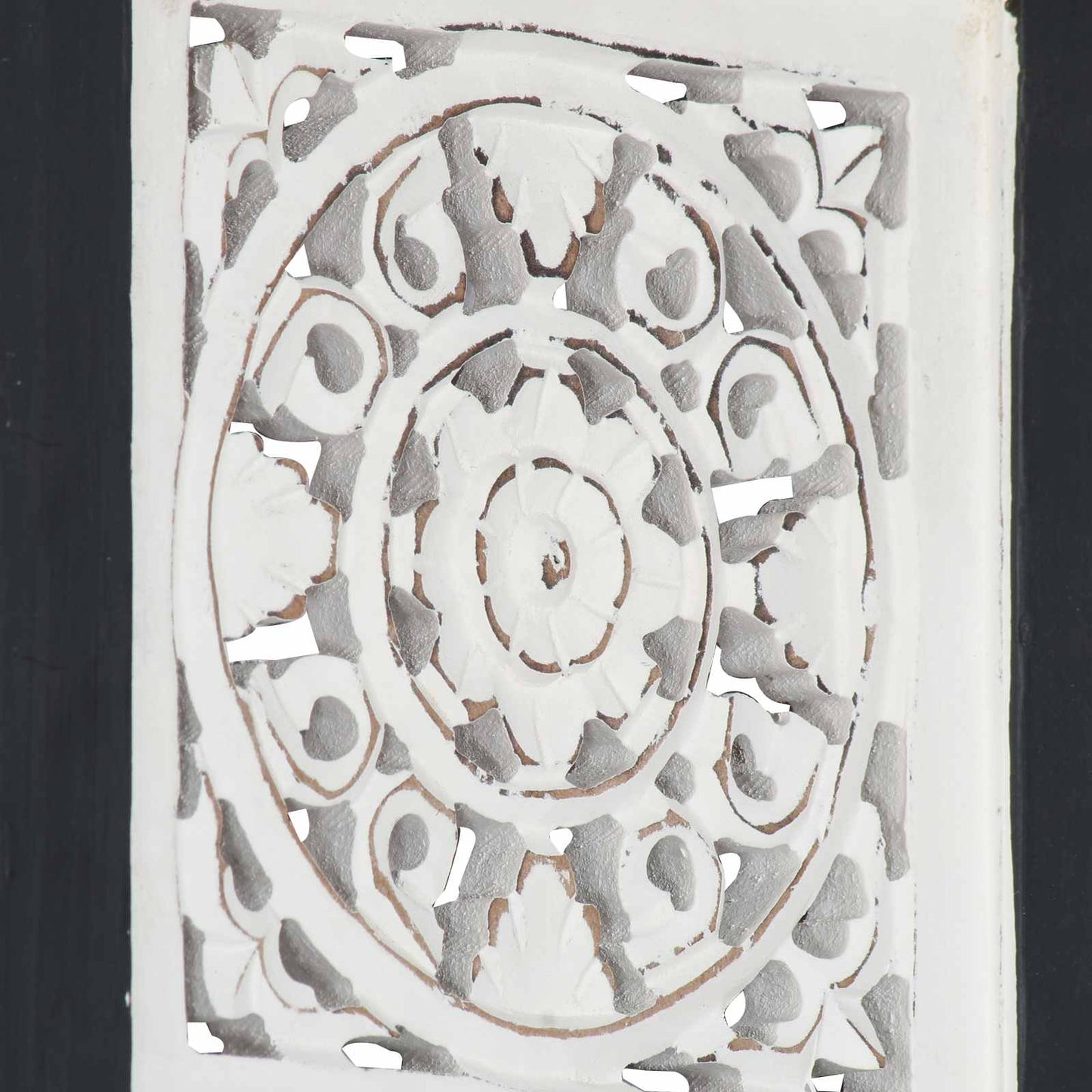 vidaXL Διακόσμηση Τέχνης Μαύρο και Λευκό 40 x 40 x 1,5 cm